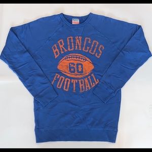 Junk Food Mens Denver Broncos Crew neck Sweatshirt